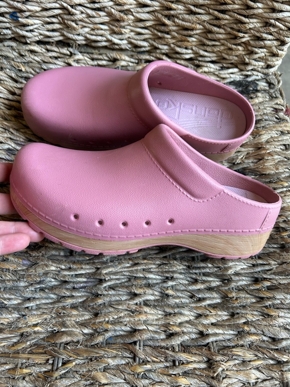 Dansko Pink Clogs fit 71/2 to 8 like new price